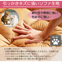 【軒先渡し】URBAN マルチリクライニングソファ 幅1500mm ブラウン F-2067-BR 1台（直送品）