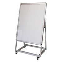 常磐精工 パンフレットケーススタンド看板 Uタイプ A2両面 アームキャスターセット PCSKU-A2R-KSET 1台（直送品）