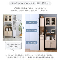 ホームテイスト さわやかなごみ箱一体型食器棚 ごみ箱1つタイプ ホワイトウォッシュ FSK-A1SS 1台（直送品）