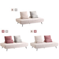 ホームテイスト 大人かわいい アイランドソファ 2.5人掛 幅1800mm ベージュ/レッド SH-27-ILS-2H 1台（直送品）