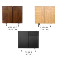 ホームテイスト Dylan(ディラン) サイドボード 幅750×奥行445×高さ800mm ウォールナット SH-22-SB75 1台（直送品）