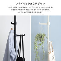 ホームテイスト つっぱりポールハンガー フック大小2個セット ブラック SH-29-TTN2 1台（直送品）