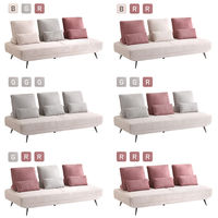 ホームテイスト 大人かわいい アイランドソファ 3人掛 幅1970mm ベージュ/ベージュ/グレー SH-27-ILS-3 1台（直送品）