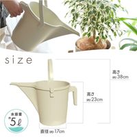 【園芸用品】 DAIM ジョーロの達人 5L ストーングレー 1個