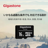 GIGASTONE microSDHCカード 16GB クラス10 SD変換アダプター付き GJM10/16G 1枚
