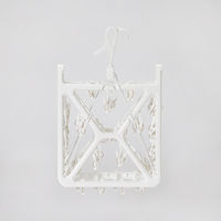 【均一価格】角ハンガー 50ピンチ 折り畳み式 1個 オリジナル