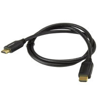 Startech.com HDMIケーブル 1m HDMI2.0 オス・オス ブラック HDMM1MP 1個（わけあり品）