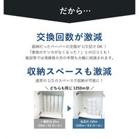 イトマン トイレットペーパー イットコ芯なしSLIM1ロール150mシングル 再生紙100% 10150026 1ロール（わけあり品）