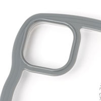 【LAKOLE/ラコレ】 ウェーブデザインiPhoneケース【iPhone13/14】 ブルー（わけあり品）