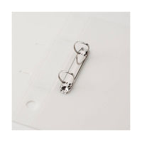 アスクル　リングファイル　A4タテ　D型2穴　背幅41mm　クリアホワイト　白　ユーロスタイル オリジナル（わけあり品）