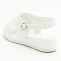 ストリックスデザイン ゆったりクロスサンダル ホワイト S SK-007 1足　ナースサンダル（わけあり品）