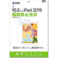 サンワサプライ Apple 第7世代iPad10.2インチ用液晶保護指紋防止光沢フィルム LCD-IPAD12KFP 1枚（わけあり品）