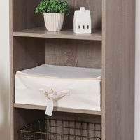 不二貿易 魅せる収納ボックス 横ハーフ 蓋付 52861 1個