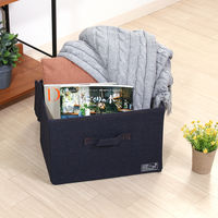 不二貿易 LB デニム調インナーボックス 蓋付 67310 1個