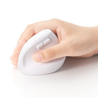 ナカバヤシ Bluetooth静音　ミニエルゴ　5ボタン　BlueLEDマウス　ホワイト MUSーBKF223W 1個