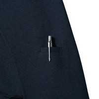 アイトス メンズノーカラージャケット ネイビー 4Lサイズ 630055 1着（直送品）