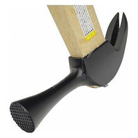 金井産業 仮枠ハンマー 黒 止付 小 蛇曲 350mm 1本（直送品）