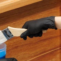 【使いきり手袋】 川西工業 現場のチカラ ニトリルディスポ ブラック 100枚入 M AK2066 1個 オリジナル