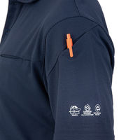 コーコス信岡 ニオイクリア エコ制電 鬼鹿の子 半袖ポロシャツ 4L ブルー AE-1727 1着（直送品）