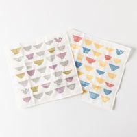 かや生地ふきん 茶碗 パープル AKOMEYA TOKYO/アコメヤ