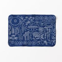 極細繊維食器用クロス 小判 ネイビー AKOMEYA TOKYO/アコメヤ
