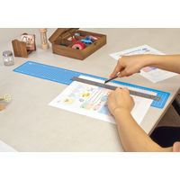 ナカバヤシ 折りたたみカッティングマットA2・1/4・スカイブルー CTMO-A201-SB 1セット(1個×5)