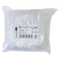 トーシン 個包装 透明 ミニスプーン 10cm 1セット（200本：100本入×2袋）