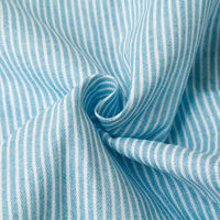 デニム調Wガーゼ ストライプ ライトブルー 巾約108cm 2mカット AP25501-2A-2M 1セット(2m切売カット)（直送品）