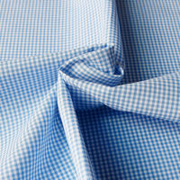 双日ファッション 40sギンガムチェック 小 巾110cm×10m切売カット ライトブルー B53000Z-102-10M（直送品）