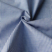 双日ファッション 40sギンガムチェック 小 巾110cm×10m切売カット ブルー B53000Z-105-10M（直送品）