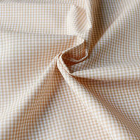 双日ファッション 40sギンガムチェック 小 巾110cm×10m切売カット ベージュ B53000Z-111-10M（直送品）