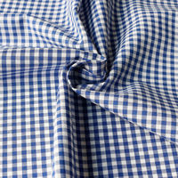 40sギンガムチェック 中 巾110cm×10m切売カット ブルー B53000Z-205-10M 1セット(巾110cm×10（直送品）