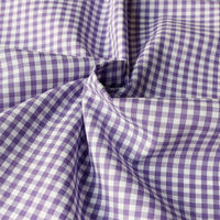 日本紐釦貿易 40sギンガムチェック 中 巾110cm×3m切売カット パープル B53000Z-221-3M 1セット(巾110cm×3m（直送品）