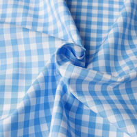 40sギンガムチェック 大 巾110cm×10m切売カット ライトブルー B53000Z-302-10M 1セット(巾110cm×10（直送品）