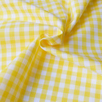 40sギンガムチェック 大 巾110cm×10m切売カット イエロー B53000Z-303-10M 1セット(巾110cm×10（直送品）