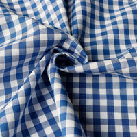 40sギンガムチェック 大 巾110cm×10m切売カット ブルー B53000Z-305-10M 1セット(巾110cm×10（直送品）