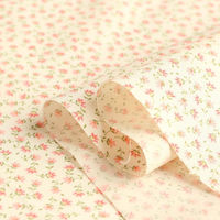 日本紐釦貿易 花柄プリント ブロード生地 巾112cm×9m切売カット ピンク系 B6100Z-3-4-9M 1セット(巾112cm×9m（直送品）