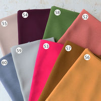 日本紐釦貿易 一越ちりめん 無地 巾約70cm 5mカット 真朱 PIC -52-5M PIC-52-5M 1セット(5m切売カット)（直送品）