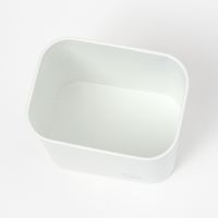 木の蓋ランドリーコンテナ M HOUSEHOLD GOODS ホワイト studio CLIP