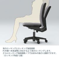 【組立設置込】イトーキ リエットR チェア ローバック 可動肘 ハンガー付 ブラック×ブラック KT-367DLHM-T1T1 1脚（直送品）