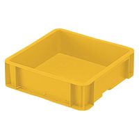 積水テクノ成型　コンテナ　ＴＰー331Ｆ（底面フラットタイプ）　イエロー　TP331FY　1個
