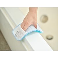 バスボンくん抗菌 はさめるスポンジ Wポケット ブルー 1個 山崎産業