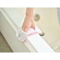 バスボンくん抗菌 はさめるスポンジ Wポケット ピンク 1個 山崎産業