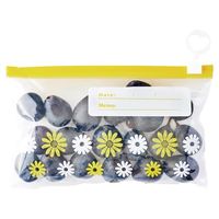 食品保存袋 チャーム付 スライダー式 チャック袋 S 20×12cm 冷凍・冷蔵OK 1箱（20枚入）錦尚金