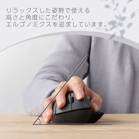 ワイヤレスマウス 静音 Bluetooth/無線2.4GHz 5ボタン+チルト M 黒 M-SH30MBSKXBK エレコム 1個
