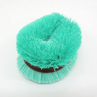 ため洗いに便利 水に浮くたわし 型崩れしにくい 持ちやすいベルト付き グリーン 1セット（1個×5）東和産業