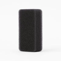 キッチンスポンジ Ag+ 銀抗菌 ソフトスポンジ 水切れ キズつけにくい ソフトな洗い心地 ブラック 日本製 1セット（1個×5）東和産業