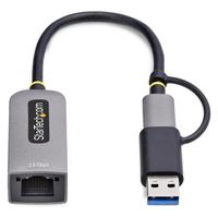 Startech.com LANアダプター USB-C&A 1ポート 10 100M 1 2.5Gbps U2GA-USB-C-ETHERNET 1個