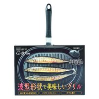 パール金属 魚焼き器 IH対応 グリルファン ガラス蓋付き 魚焼きフライパン ワイドパン 445612 1個（直送品）