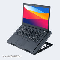 ナカバヤシ ノートPCクーラー　2WAY　2FAN　スタンダード　11～15.6インチ対応 NSFー09BK 1個